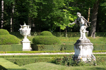 Fototapeta na wymiar Gardens of La Granja de San Ildefonso, Spain
