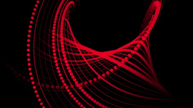 Universe spiral golden ratio halftone dotted circle background.
