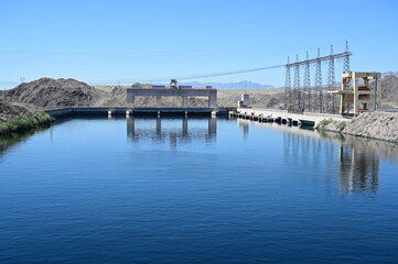 Davis Dam on the border of Nevada and Arizona.