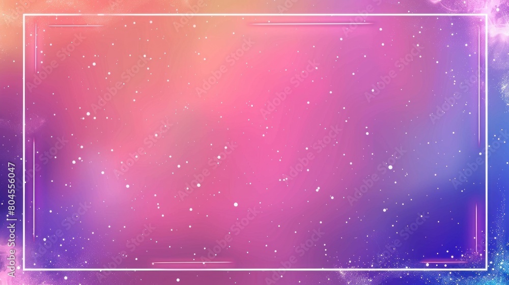 Poster a colorful background with a white frame in the middle
