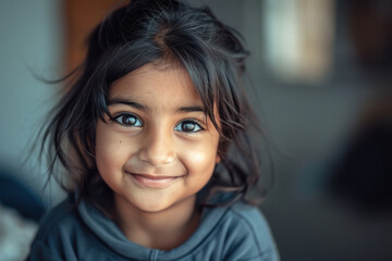 Cute little girl child in sweater