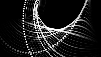 Abstract spiral geometric lines .Rotation swirl lines animation.Moving abstract geometric line animation.