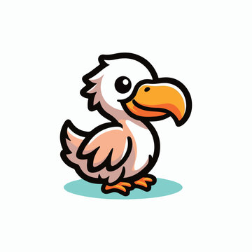 recommend clip art: Cute cartoon Baby Dodo Bird illustration