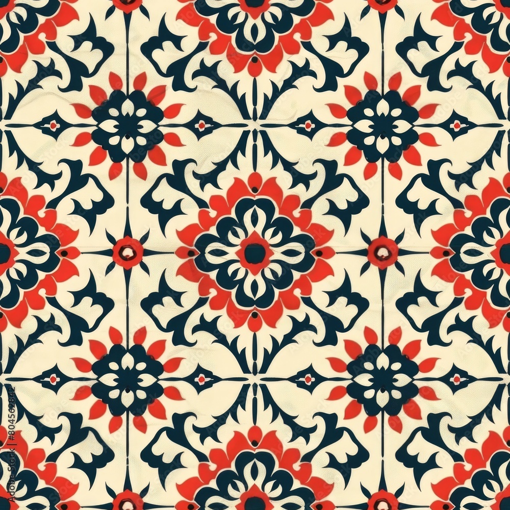Poster colorful flower pattern on a clean white background, suitable for various design projects