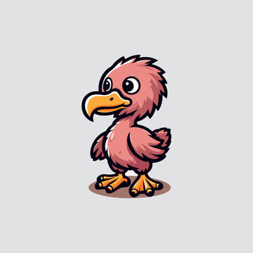 recommend clip art: Cute cartoon Baby Dodo Bird illustration