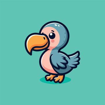 recommend clip art: Cute cartoon Baby Dodo Bird illustration