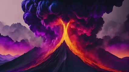 Visuals of liquid magma in shades of midnight black, royal purple, and moonlit silver, pulsating and pulsing against a plain background with subtle lighting ULTRA HD 8K - obrazy, fototapety, plakaty