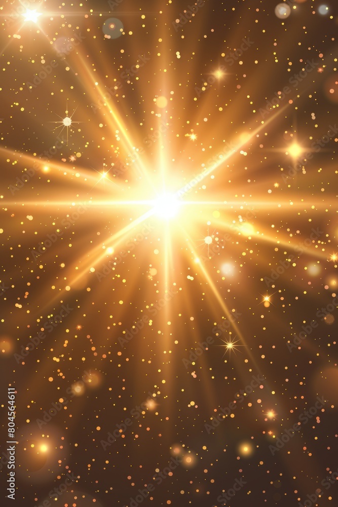 Poster a shining star stands out against a dark backdrop. suitable for various projects
