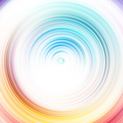Colorful radial motion effect. Abstract rounded background. Color curves and sphere. Multi color gradient rings and circles wallpaper. Colored texture backdrop and banner.