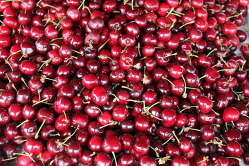 Fruits and vegetables are sold at a bazaar in Israel.