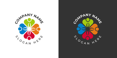 A Heartfelt Emblem of Family Unity Premium Vector Logo
