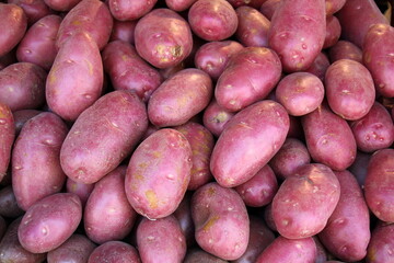 Fruits and vegetables are sold at a bazaar in Israel.