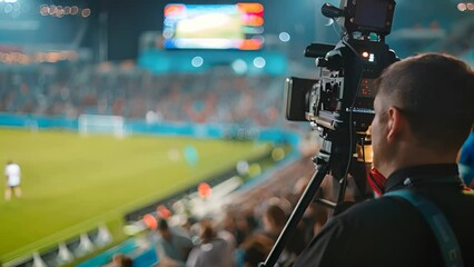 A sports influencer covering live events, providing play-by-play updates and engaging with fans in real-time discussions