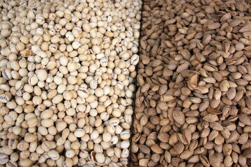 Fruits and vegetables are sold at a bazaar in Israel.