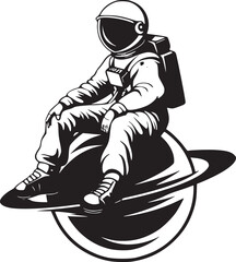 Vector Fantasy Astronaut