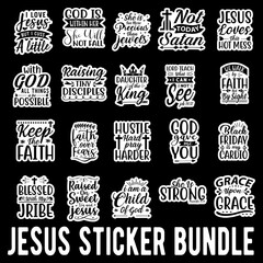 Fototapeta premium Jesus Sticker Bundle