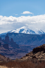 Utah Praire Landscape with the La Sal Mountains In the Background