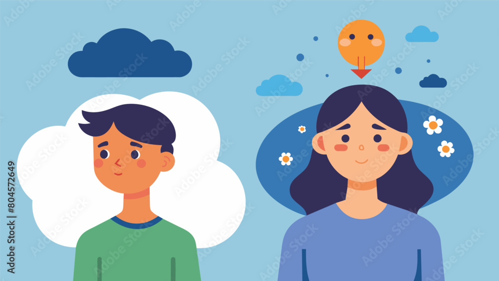Poster before a patient is consumed by negative thoughts and selfdoubt hindering their ability to function 