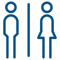 Restroom sign, toilet vector, lavatory symbol, bathroom icon, water closet in the public for the people