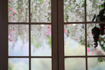 Window set up in different walls and windows of Green Fantasy Forest in Miaoli County, Taiwan.