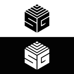 SG logo. S G design. White SG letter. SG, S G letter logo design. Initial letter SG linked circle uppercase monogram logo. S G letter logo vector design.