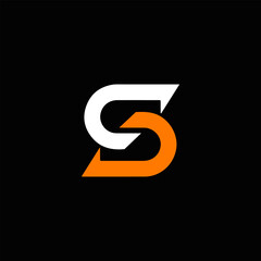 SG logo. S G design. White SG letter. SG, S G letter logo design. Initial letter SG linked circle uppercase monogram logo. S G letter logo vector design.