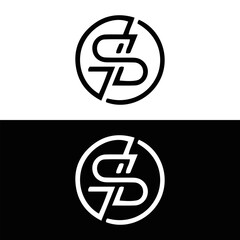 SG logo. S G design. White SG letter. SG, S G letter logo design. Initial letter SG linked circle uppercase monogram logo. S G letter logo vector design.