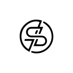 SG logo. S G design. White SG letter. SG, S G letter logo design. Initial letter SG linked circle uppercase monogram logo. S G letter logo vector design.