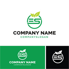 letter-ES Logo design, vector logo design 