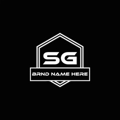 SG logo. S G design. White SG letter. SG, S G letter logo design. Initial letter SG linked circle uppercase monogram logo. S G letter logo vector design.