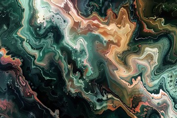 abstract patterns and textures found in nature transformed into a captivating digital wallpaper aigenerated art