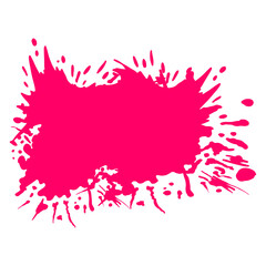 Paint splash monochrome flat symbol.