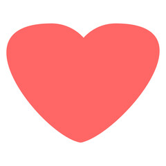Red heart shape vector icon