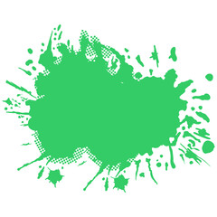 Paint splash monochrome flat symbol.