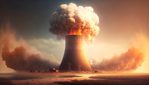 Nuclear power plant. Generative AI,