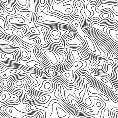 Black and white contour pattern. Vector Format Illustration 