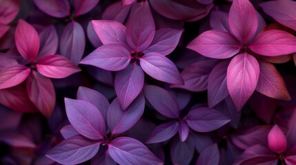 Transport viewers to a botanical paradise with an image showcasing the vibrant beauty of Tradescantia pallida, its striking purple foliage creating a focal