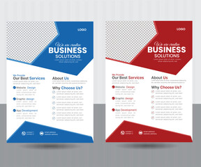 business a4 flyer/proposal/leaflet/ template design