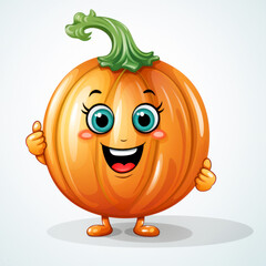Onion funny 3D cartoon cute character with eyes, smile on white background. Illustration vegetable for kid, sale, package, cutout minimal.