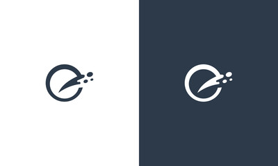letter e monogram simple logo design vector illustration