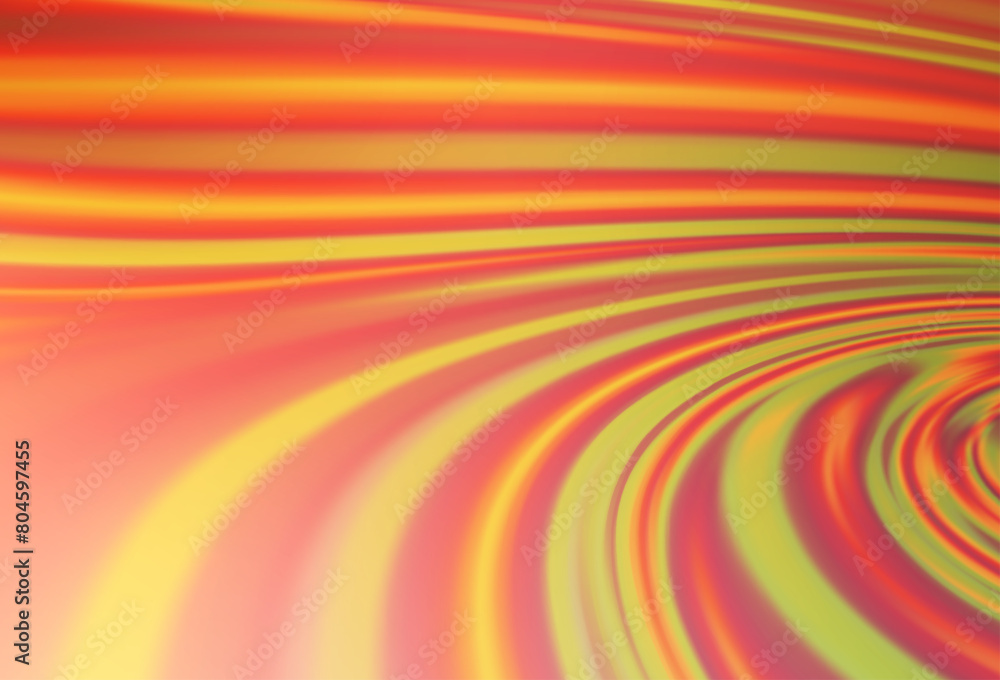 Poster light orange vector pattern with liquid shapes.