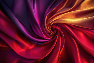 Obraz premium waving colorful cloth in air