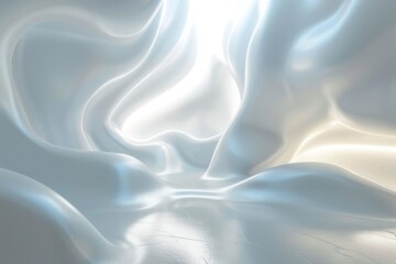 Obraz premium Close up of white cloth with light shining through it. Great for backgrounds or textures
