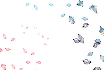 Light Blue, Red vector sketch pattern.