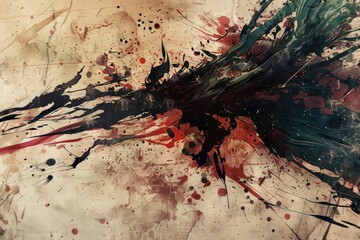 A colorful bird with paint splatters, perfect for artistic projects