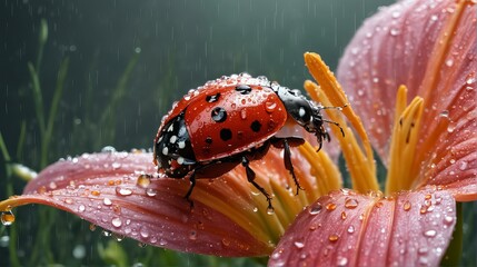 ladybug on flower