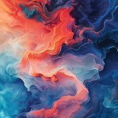 Fototapeta premium Capture the essence of aerial views in a romantic, abstract twist Show intertwining narratives with vibrant, colorful abstractions that evoke love stories in a unique, ethereal way Use dynamic shapes