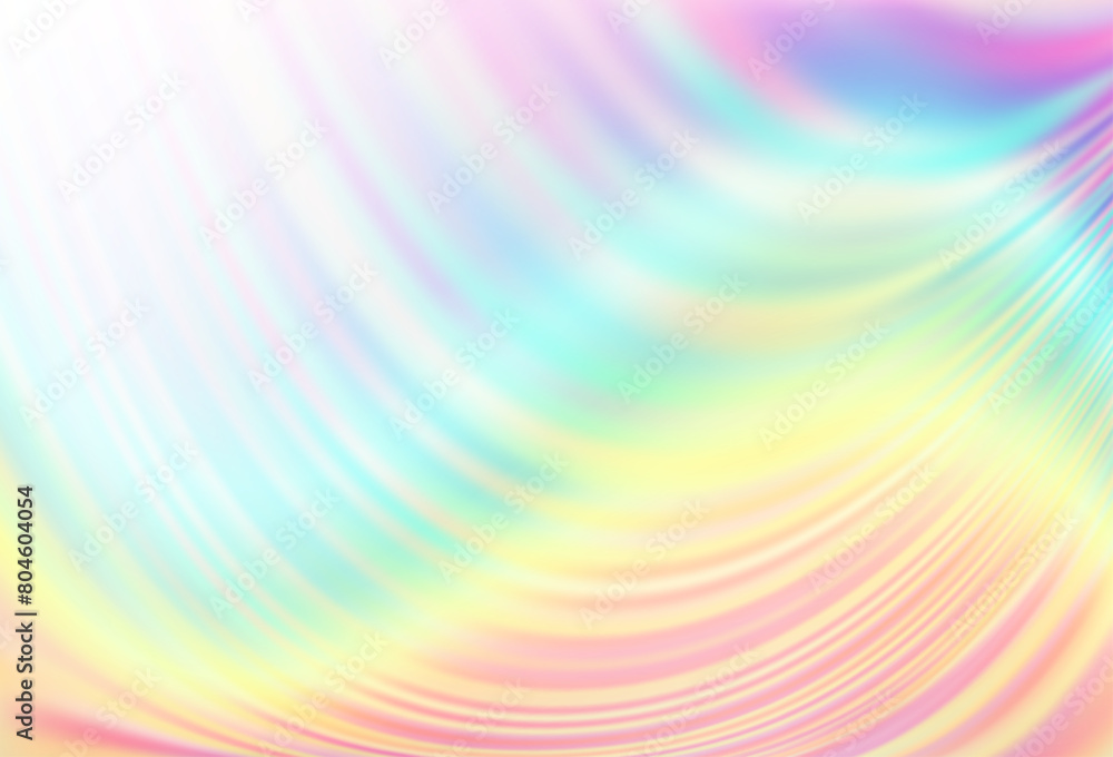 Poster light multicolor, rainbow vector background with abstract lines.