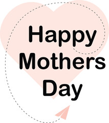 Greeting card for mother with small airplane