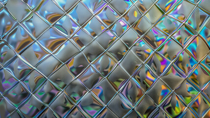 メタリックタイルに反射するイルミネーションのイメージ